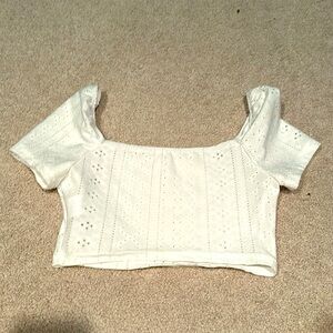 A white crop top!